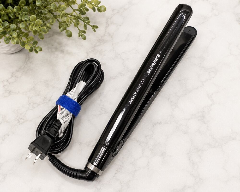 BaBylissPRO Ceramix Xtreme 1” Ceramic Flat Iron Hair Straightener Black